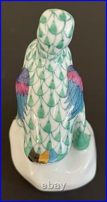 Herend Green Fishnet Duck 2.5 figurine #5022