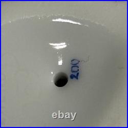 Herend Hungary Fishnet Lovebirds Porcelain Figurine 5059 Handpainted Blue Pink