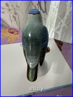 Herend Hungary Porcelain Figure On A Branch Bird 10.5cm High 5043