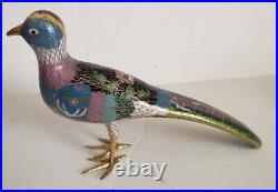 Herend Hungary Porcelain Pheasant Vintage Fishnet Bird Figurine 10