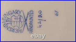 Herend Hungary RO Rothschild Bird Covered Tureen 42/RO. Handpainted Porcelain