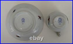 Herend Hungary Rothschild Bird Demitasse Cup Saucer Hand Painted Gold