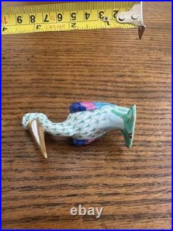 Herend Porcelain Hand Painted Porcelain Pelican Figurine