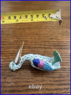 Herend Porcelain Hand Painted Porcelain Pelican Figurine