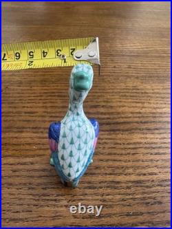 Herend Porcelain Hand Painted Porcelain Pelican Figurine