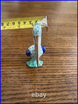 Herend Porcelain Hand Painted Porcelain Pelican Figurine