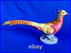 Herend Porcelain Handpainted Colorful Large Pheasant Bird Figurine 5178