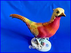 Herend Porcelain Handpainted Colorful Large Pheasant Bird Figurine 5178