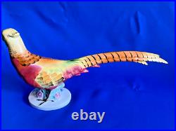 Herend Porcelain Handpainted Colorful Large Pheasant Bird Figurine 5178