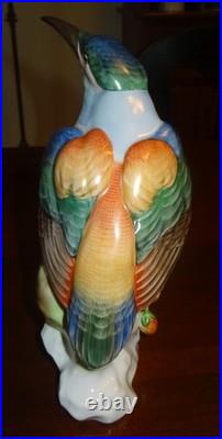Herend Porcelain Naturalistic Kingfisher Bird 9 Hand Painted Perfect #5069