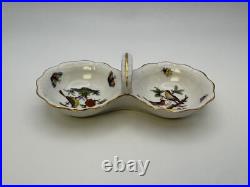 Herend ROTHSCHILD BIRD Twin Salt Dip with Center Handle #253