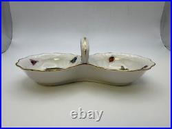 Herend ROTHSCHILD BIRD Twin Salt Dip with Center Handle #253