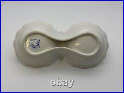 Herend ROTHSCHILD BIRD Twin Salt Dip with Center Handle #253