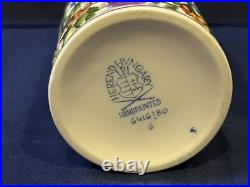 Herend Reticulated / Openwork Pierced Vase Rothschild Bird Motif #10