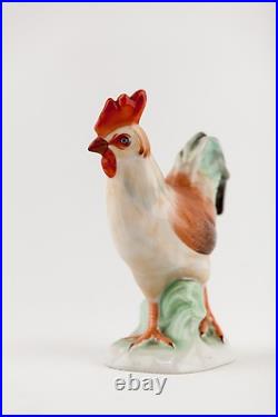 Herend, Rooster Cock Bird 6, Vintage Handpainted Porcelain Figurine! (p144)