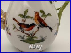 Herend Rothschild Bird Coffee Pot and Matching Sugar Bowl Mint Condition (S25)