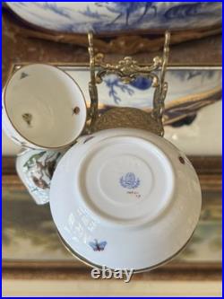 Herend Rothschild Bird Handpainted Tea Cups Vintage