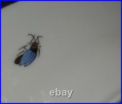 Herend Rothschild Bird RO-EB Blue Fish Scale 7.5 Salad Plate 1518 Handpainted