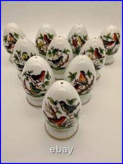 Herend Rothschild Bird Salt and Pepper Shaker Lot 5 Sets 10 Pieces! (H7)