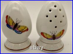 Herend Rothschild Bird Salt and Pepper Shaker Lot 5 Sets 10 Pieces! (H7)
