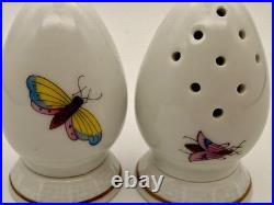 Herend Rothschild Bird Salt and Pepper Shaker Lot 5 Sets 10 Pieces! (H7)