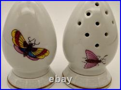 Herend Rothschild Bird Salt and Pepper Shaker Lot 5 Sets 10 Pieces! (H7)