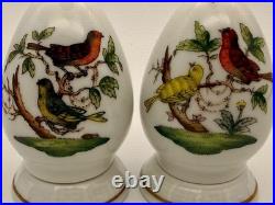 Herend Rothschild Bird Salt and Pepper Shaker Lot 5 Sets 10 Pieces! (H7)