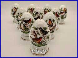 Herend Rothschild Bird Salt and Pepper Shaker Lot 5 Sets 10 Pieces! (H7)