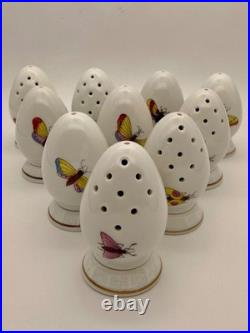 Herend Rothschild Bird Salt and Pepper Shaker Lot 5 Sets 10 Pieces! (H7)