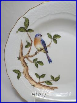 Herend SONGBIRD Dessert Pie Salad Plate 3 Available 1520 Eastern Bluebird SOBI 1