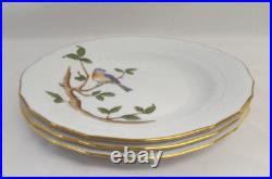 Herend SONGBIRD Dessert Pie Salad Plate 3 Available 1520 Eastern Bluebird SOBI 1