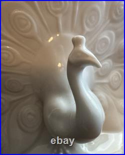 Herend White Porcelain Peacock Mint