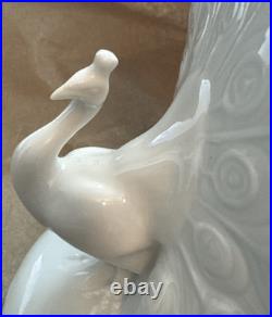 Herend White Porcelain Peacock Mint