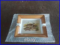 Hermes Paris Ashtray Bird Plate Dish Porcelain Tray Cigar