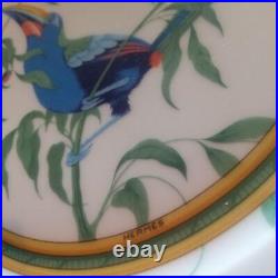 Hermes Toucan Dinner Plate 25.5 cm green porcelain bird Dinnerware 024