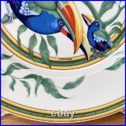 Hermes Toucan Dinner Plate 27 cm green porcelain bird Dinnerware 062