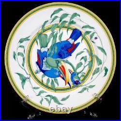 Hermes Toucan Dinner Plate 27 cm green porcelain bird Dinnerware 082