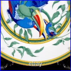 Hermes Toucan Dinner Plate 27 cm green porcelain bird Dinnerware 082
