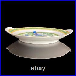 Hermes Toucan Dinner Plate with handle 27 cm green porcelain bird Dinnerware 049