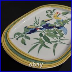 Hermes Toucan Oval Plate 39 x 24 cm Porcelain bird Dinnerware