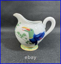 Hermes Toucans (Birds)(1)3 3/8 CreamerMade In FrancePerfect Hermes Toucans (Birds)(1)3 3/8 CreamerMade In FrancePerfect