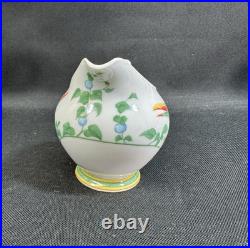 Hermes Toucans (Birds)(1)3 3/8 CreamerMade In FrancePerfect