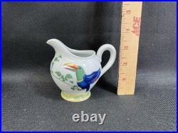 Hermes Toucans (Birds)(1)3 3/8 CreamerMade In FrancePerfect