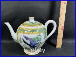 Hermes Toucans (Birds)(1)6 1/2 Tea/Coffee Pot with LidMade In FrancePerfect