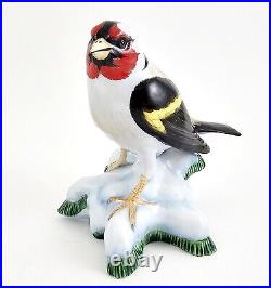 Hollohaza Bird Figurine Goldfinch Bird Figurine