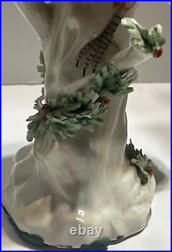 Hoopoe Porcelain Bird on Stump Rare fine about 12inch