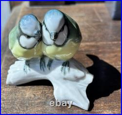 Hutschenreuther Pair Of Love Bird Porcelain Figurine Signed L Foucar Mint