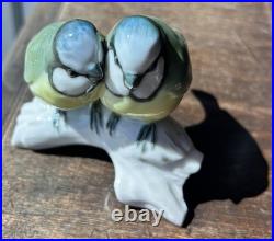 Hutschenreuther Pair Of Love Bird Porcelain Figurine Signed L Foucar Mint