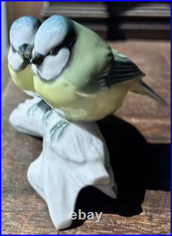 Hutschenreuther Pair Of Love Bird Porcelain Figurine Signed L Foucar Mint