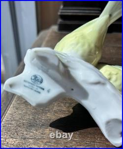 Hutschenreuther Pair Of Love Bird Porcelain Figurine Signed L Foucar Mint